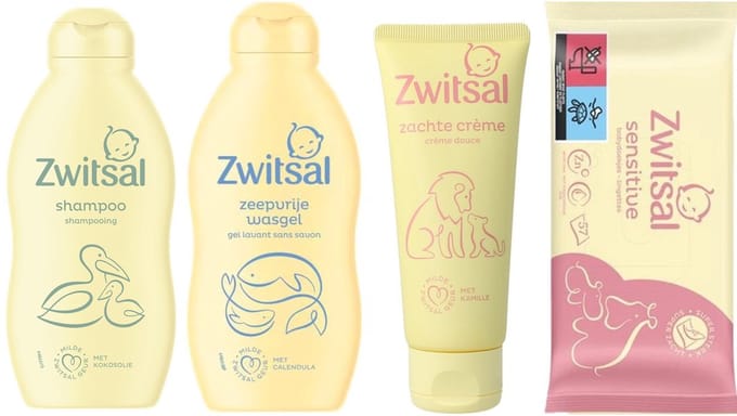 Zwitsal - SET - Shampoo / Wasgel / Zachte Creme / Billendoekjes Sensitive