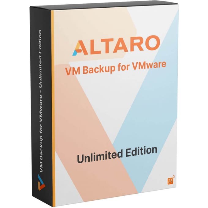 Altaro VM Backup for VMware Unlimited Edition Uitbreiding 3 Jaar Onderhoud
