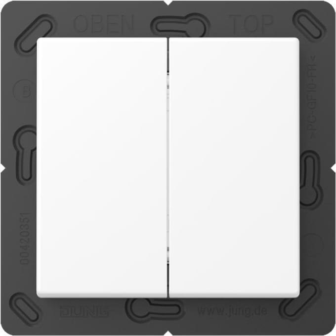Jung A500 4-kanaals wandzender sneeuwwit mat - FOHA595WWM - E3MV3