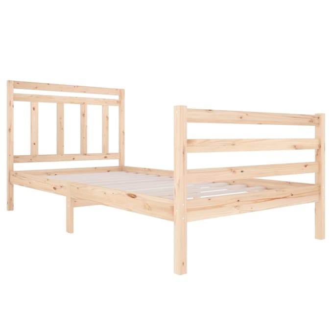vidaXL - Bedframe - massief - hout - 100x200 - cm