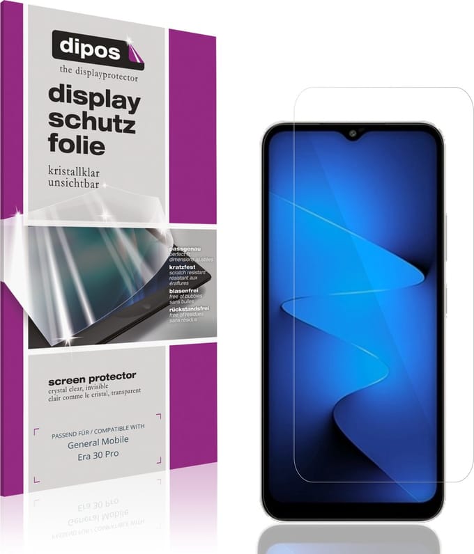 dipos – 4x Beschermfolie geschikt voor General Mobile Era 30 Pro | Krasbestendige & heldere Screenprotector Ultra-Thin