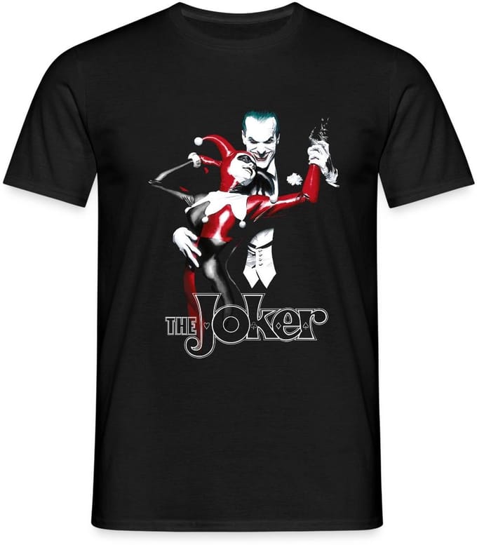 Batman Joker Dancing With Harley Quinn T-Shirt Heren
