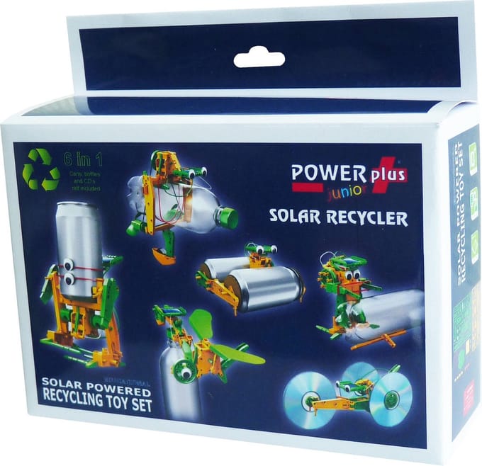 POWERPlus Solar Recycler Educatief STEM Speelgoed | Leerzaam speelgoed bouwpakket op zonne-energie
