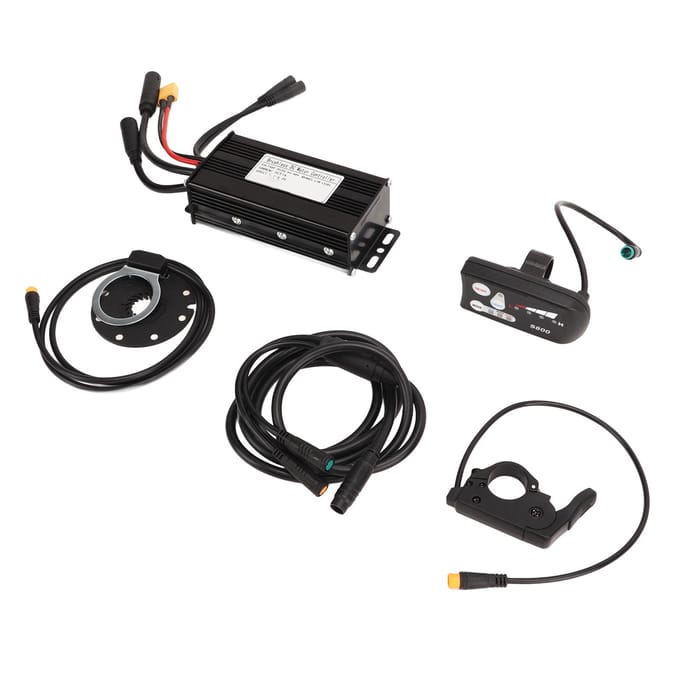 DC24V 36V 48V 26A 3 Modes Sinusgolf Borstelloze Controller S800 Paneel Duimgashendel voor Elektrische Fiets Conversie black