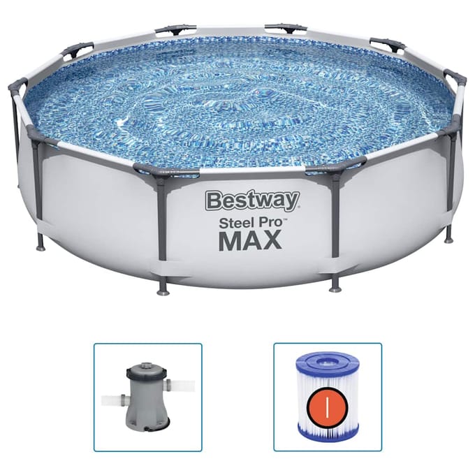 Bestway 56408 Steel Pro Max 305x76cm framezwembad met pomp Zwembaden