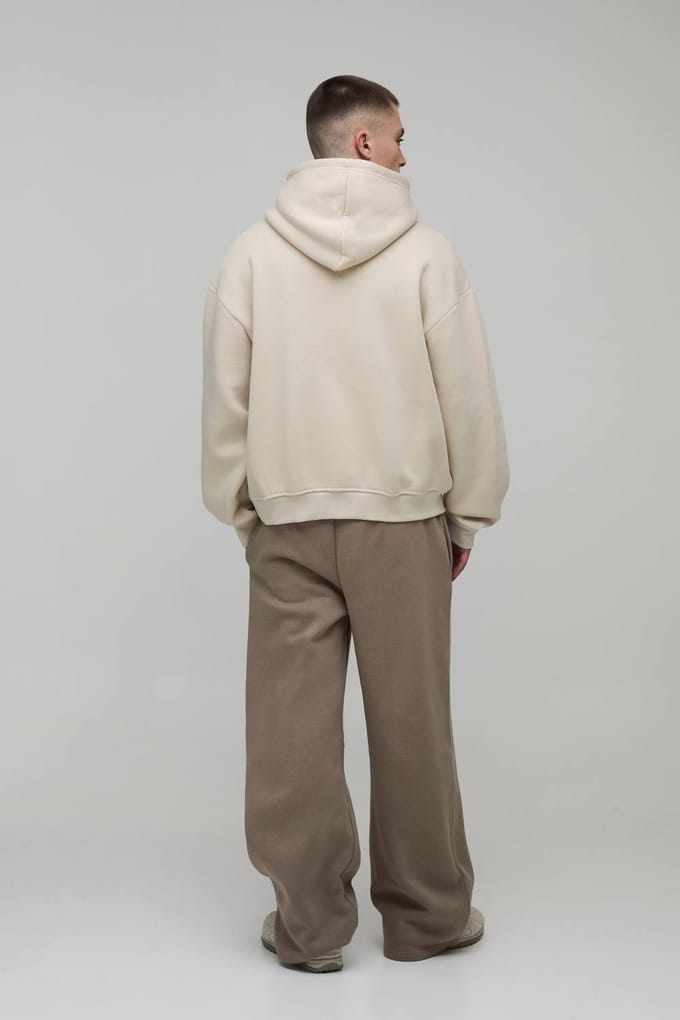 Essential Wide Leg Jogger | Taupe | Size Medium