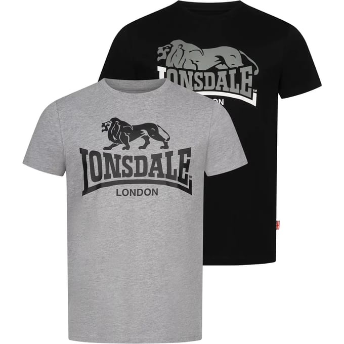 Lonsdale Loscoe T-shirt regular fit dubbelpak