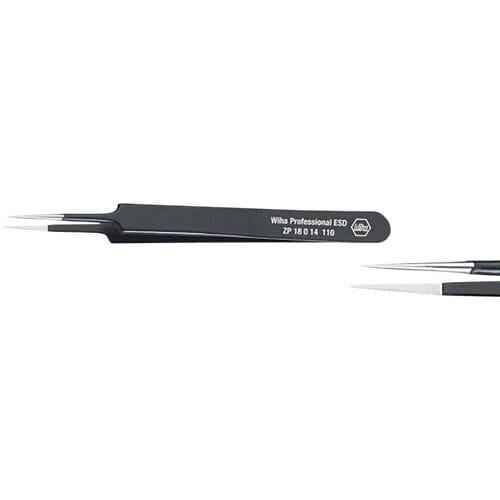 Wiha 32334 Precisiepincet 5 Spits, naaldfijn 110 mm
