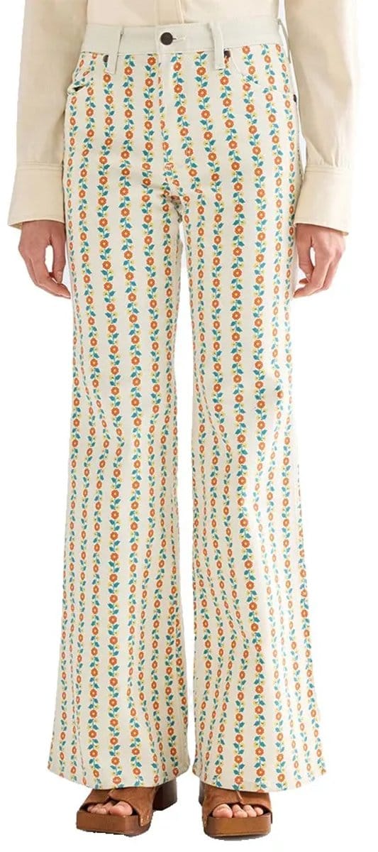 Wrangler 112378203 Flare Fit Spijkerbroek Wit 32 / 32 Vrouw