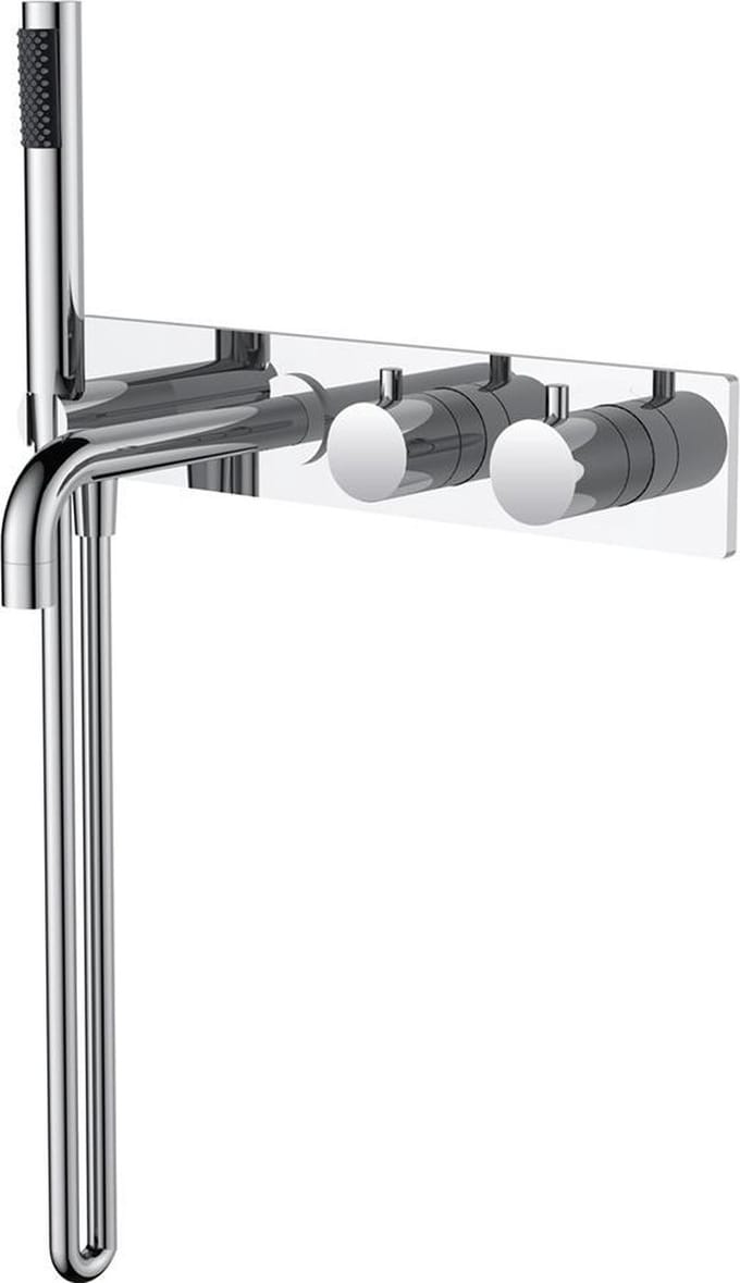 Wiesbaden Style badthermostaat muur inbouw chroom