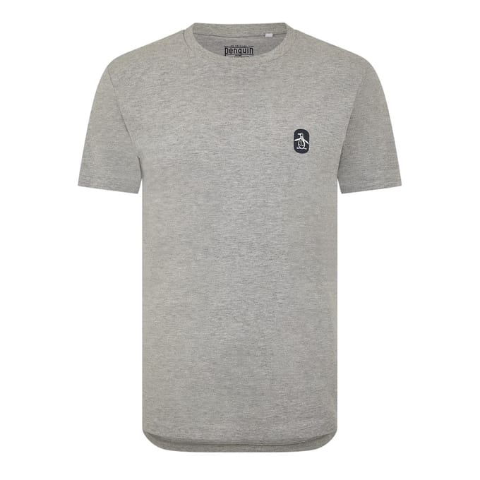 Original Penguin Heren Basic T-shirt met ronde hals (Heide Grijs)