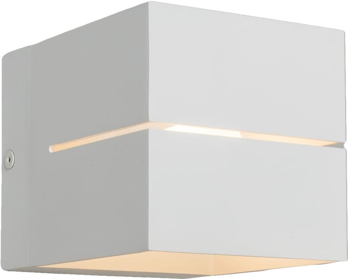QAZQA Transfer 2 - Wandlamp - 1 Lichts - 9,7 cm - wit