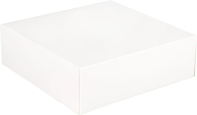 Gebaksdoos | karton | 25x25x8cm | wit | 175 stuks