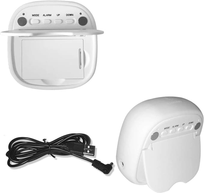 Digitale Wekker - LED Display - Reizen en Wakker Worden - Dubbele Alarmmodus - Groot Display - Rood