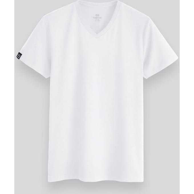 Heren V-hals Korte Mouwen T-Shirt