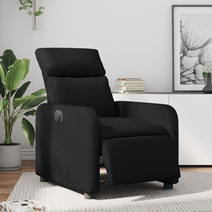 vidaXL - Fauteuil - elektrisch - verstelbaar - kunstleer - zwart
