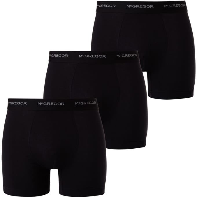 McGregor - Heren Onderbroeken 3-Pack Boxers - Zwart - Maat S