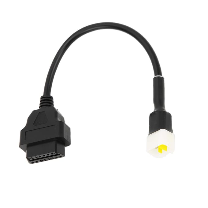 6-pins OBD2 Diagnostische Adapter Plastic Motorfoutdetector Tool Vervanging voor Delphi Motorfiets gray