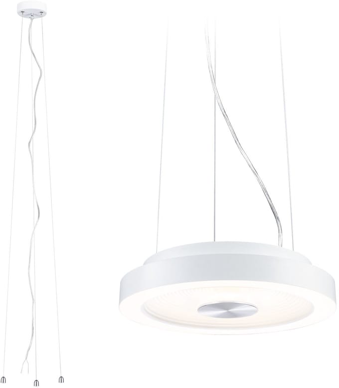 LED-plafondlamp Volea 3000K 1300lm 230V 4W / 18,5W dimbaar Wit, Zilver