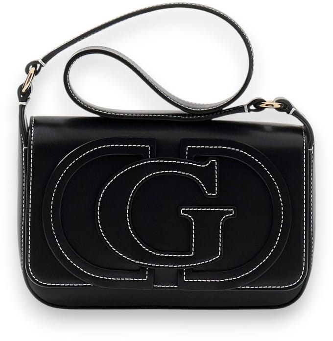GUESS schoudertas Ruby Flap Shoulder Bag Black zwart