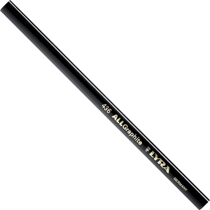 Lyra 4362103 allgraphite 436 potlood Timmermanspotlood zwart