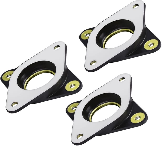 Vibratie Dampers - Motor Ophanging - Stille 3D Printer - Staal Rubber Constructie - 53mm Diameter