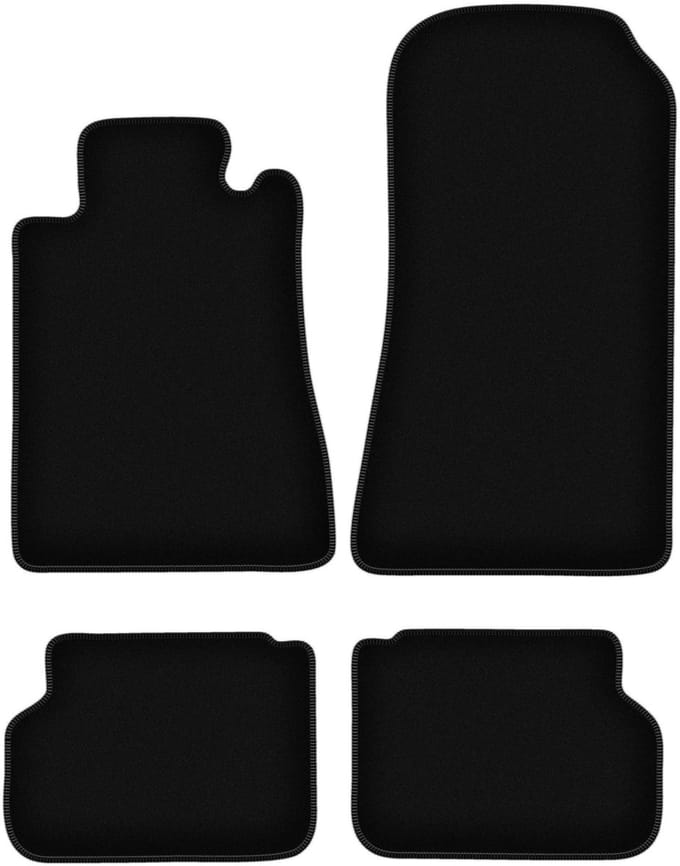 BASIC zwarte veloursmatten voor: Mercedes CL W140 coupé (1991-1998)