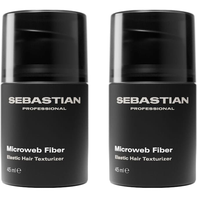2x Sebastian Microweb Fiber Elastic Hair Texturizer 45ml
