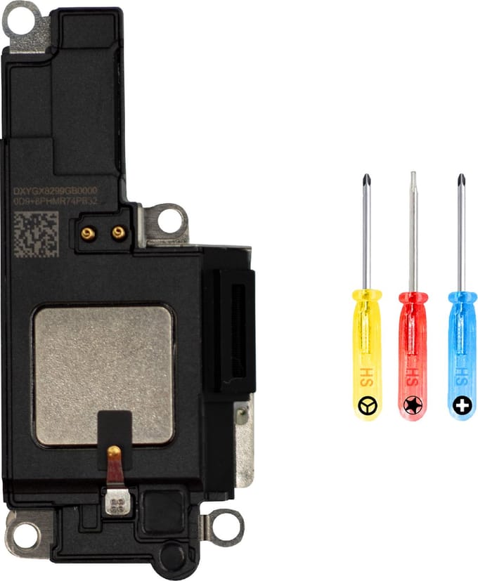 MMOBIEL Luidspreker voor iPhone 15 Pro - Luidspreker Reparatie - Telefoon Luidspreker Vervanging - Ringer, Buzzer Luidspreker Reparatie - Incl. flex kabel en schroevendraaier