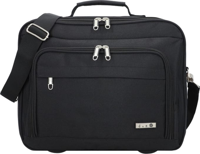 D&N Bags & More - Vliegtas 28 cm (schwarz)