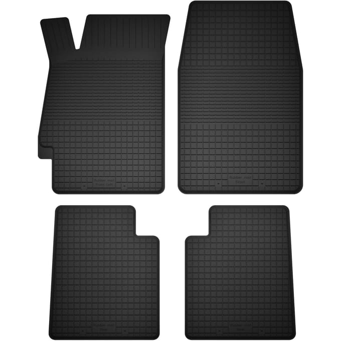 Wielganizator BasicProtect Serie - Rubber Autovloermatten - Antislip - Weerbestendig - 4 Stuks