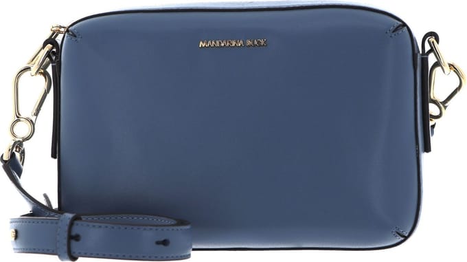 MANDARINA DUCK Leren Schoudertas Luna Crossover Waterfall Grijs