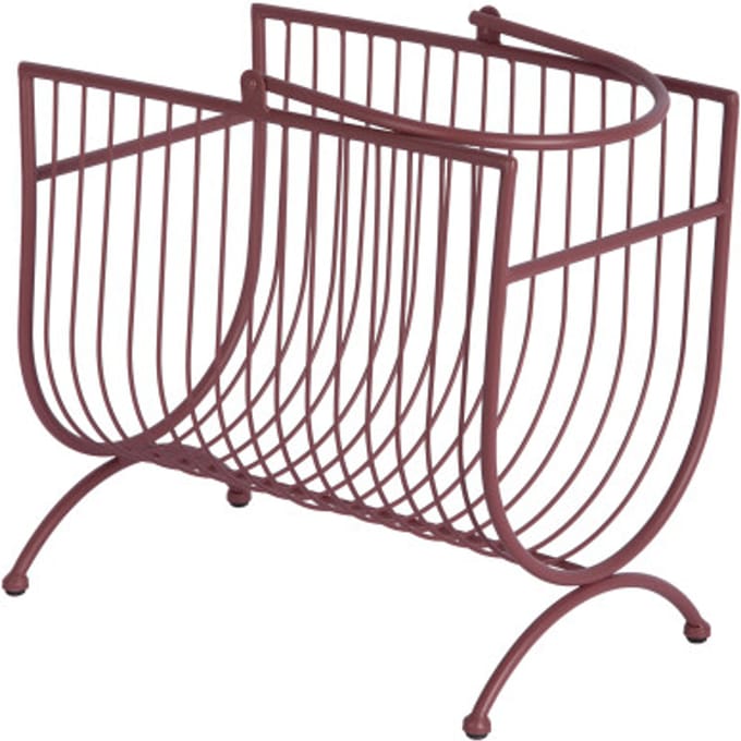 Present Time - Magazinehouder Riqueza - Rood - 35x20,5x50 cm