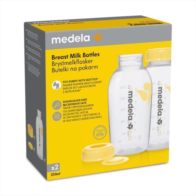 Medela Moedermelk Bewaarflesjes – BPA-vrij - Set van 2x 250 ml per fles