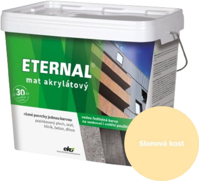 Eternal MAT Acryl 10 kg, 014 Ivoor