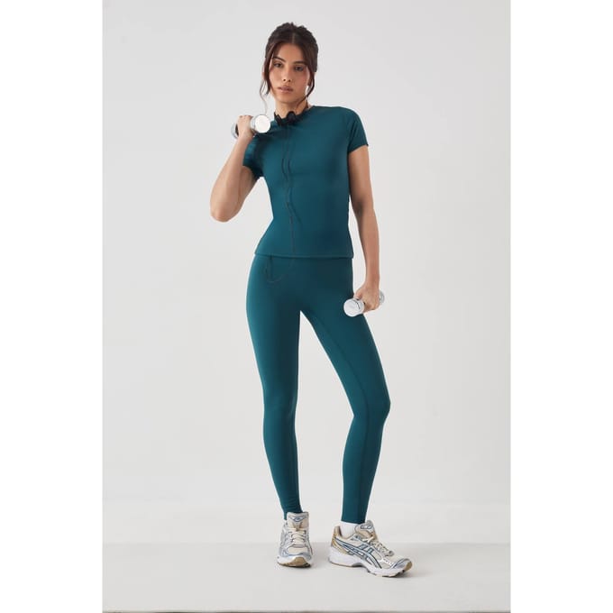 Dames DSGN Studio Ultra Sculpt Hoge Taille Legging | Pine | Maat: 2XL
