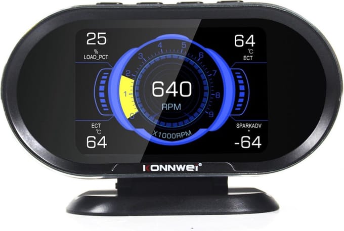 Konnwei KW206 HUD OBD2 Auto Diagnostische Scanner