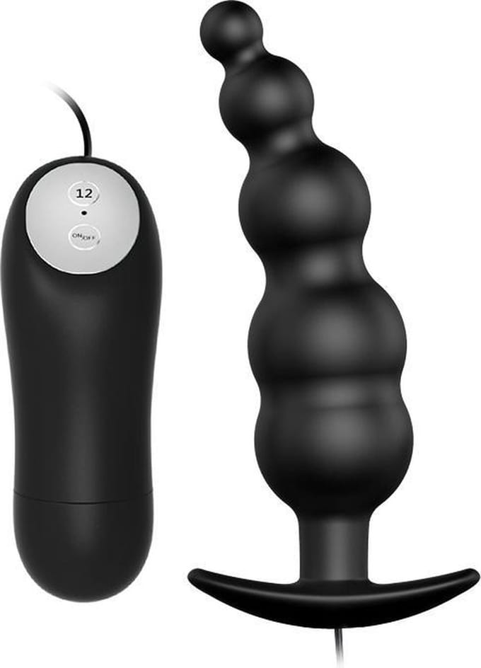 Crazy Bull Vibrerende bolletjes buttplug met afstandsbediening