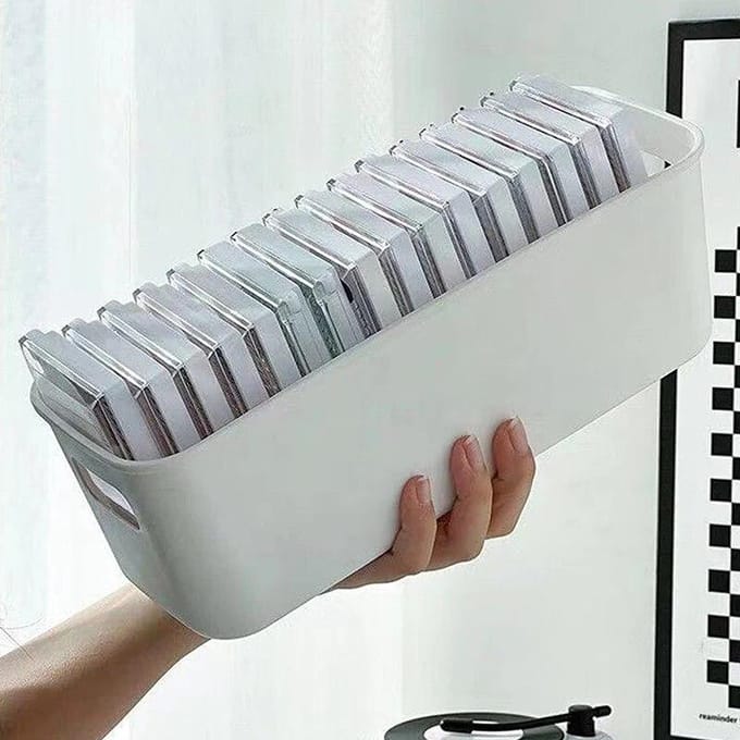 Boîte de rangement de faux cils, 1 pièce, boîte de rangement pour outils d'extension de cils, organisateur d'accessoires de cils, boîte de rangement d'outils de maquillage cosmétique blanc