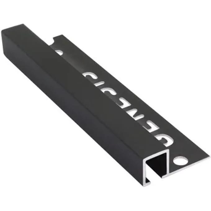 Genesis Hoekprofiel - Aluminium Zwart - 12x12x1,2mm 2,7m