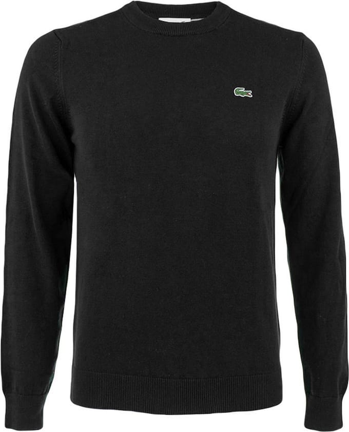 Lacoste herentrui katoen - O-hals - zwart