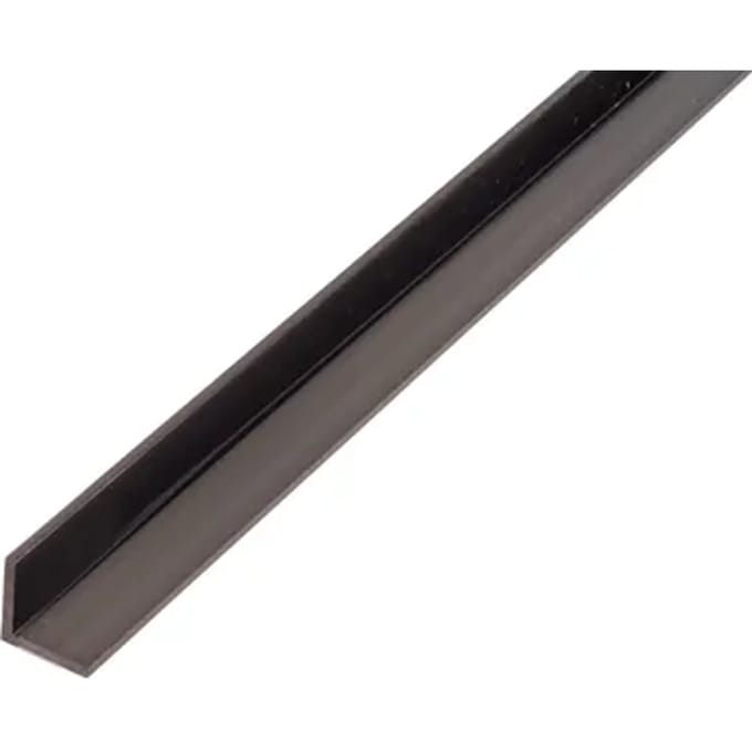 Alberts Hoekprofiel - Pvc Zwart - 30x30x2mm 1m