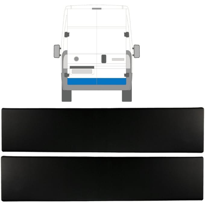 Sierlijst achterdeur voor Citroen Jumper 2018- / Links + Rechts / Set