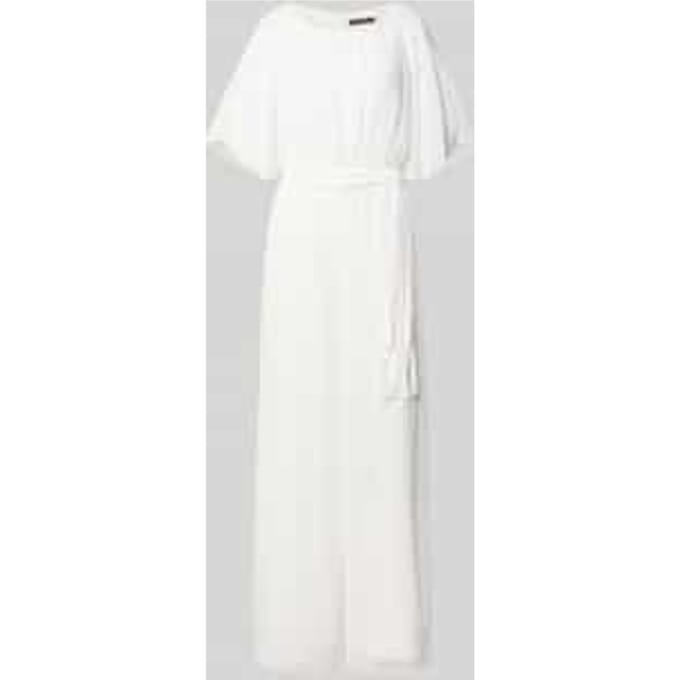 Jumpsuit van vloeiende stof met Strikceintuur