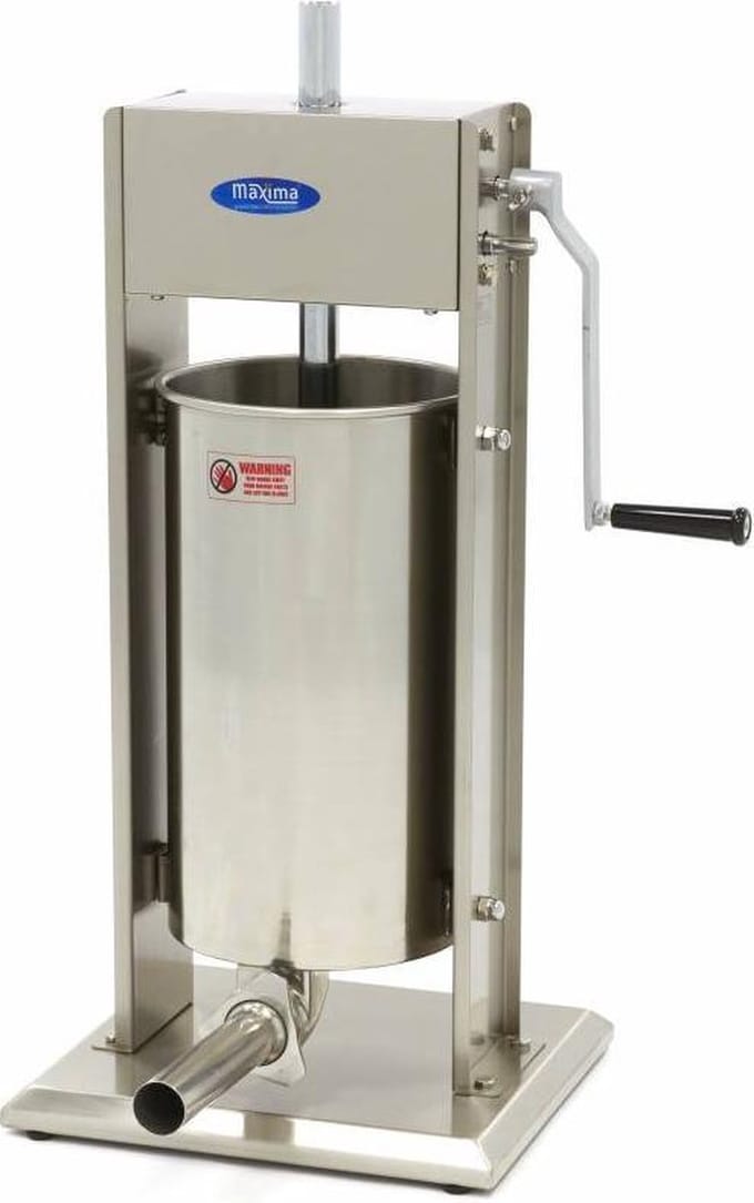 Worstenvuller - 15 L - Verticaal - incl. 4 Vulbuizen