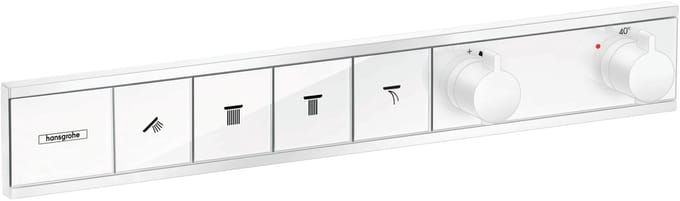 Hansgrohe RainSelect - Afbouwdeel voor inbouw douchethermostaat voor 4 functies, mat wit 15382700