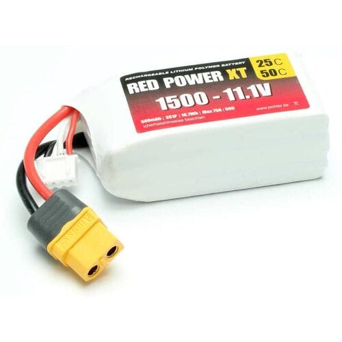Red Power LiPo accupack 11.1 V 1500 mAh Aantal cellen: 3 Softcase XT60