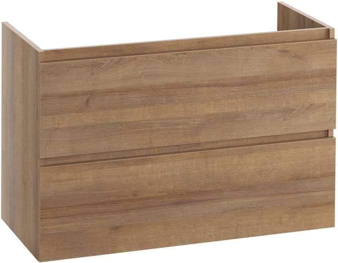 Saqu Terra wastafelonderkast excl. greep 100x45x65cm denver eiken
