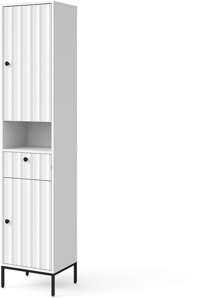Vicco Eliza Badkamerkast – 40 x 190 cm met 2 deuren Witte golf