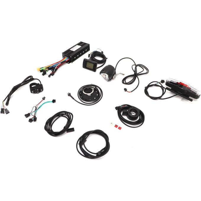 30A 3-modus Controller M3 Display Duim Gashendel Kit Fiets Lithium Batterij Modificatie Kit voor 750W tot 1000W Motor black